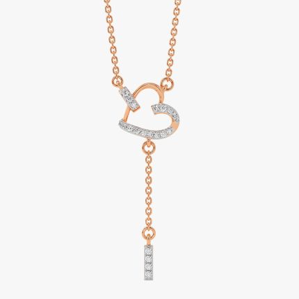 Timeless Drop 14Kt Rose Gold Necklace