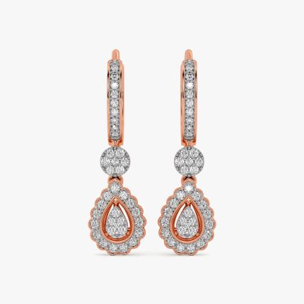 Timeless Diamond Astra Earrings in 14KT Rose Gold
