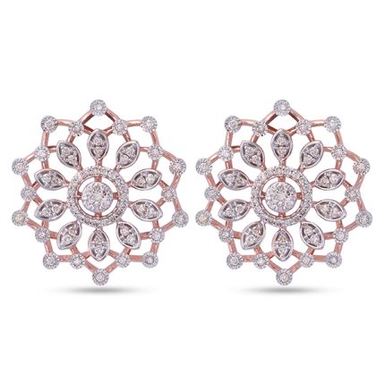 Contemporary Diamond Earrings