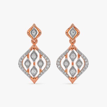 Delicate Geometric Rose Gold Earrings