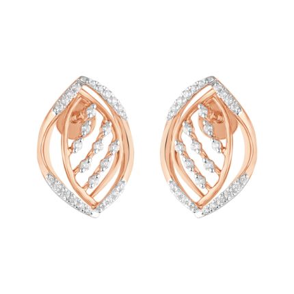 Fascinating Geometric Diamond Earrings