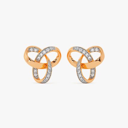 Trinity Design Diamond Earrings