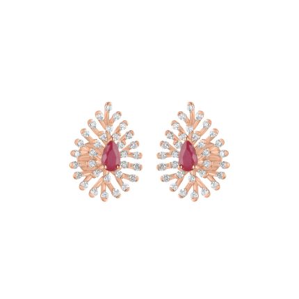Mesmerising Rose Gold and Diamond Studs