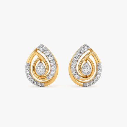 Everyday Elegance 14Kt Yellow Gold Diamond Earrings