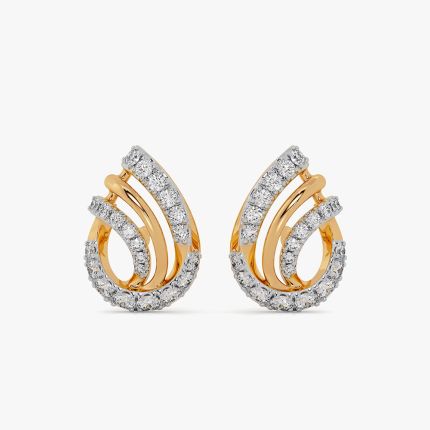 Brilliance Drop Yellow Stud Earring