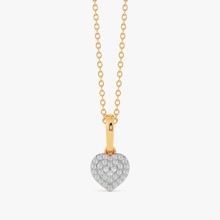 Heart Shaped Diamond Pendant