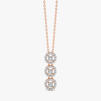3 circle Diamond Astra Pendant