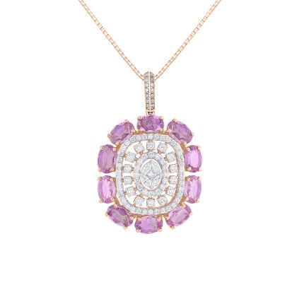 Sophisticated Rose Gold Pendant Set