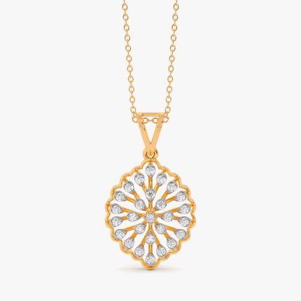 Stunning Geometric Design Pendant Set