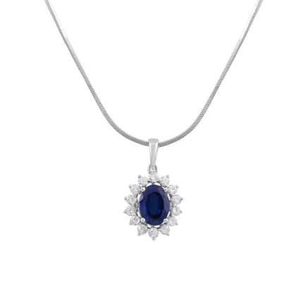 Eclectic Diamond Oval Pendant
