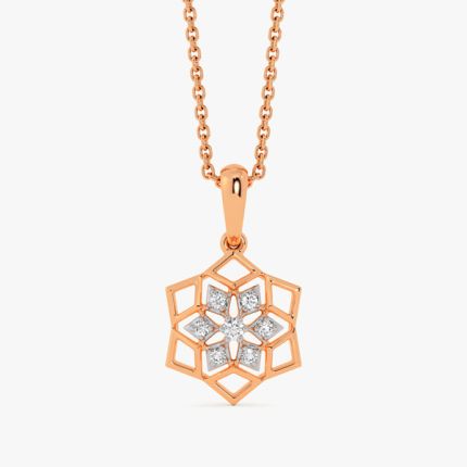 Geometric Glow Diamond Pendant