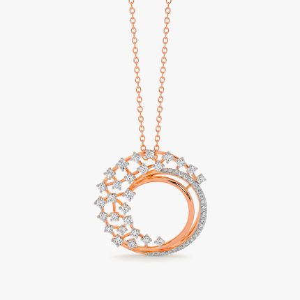 Celestial Wave Diamond Pendant
