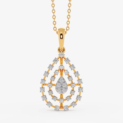 Radiance Drop Yellow Diamond Pendant