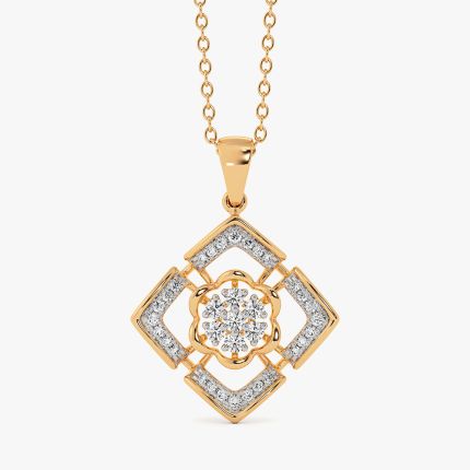 Glow 14Kt Yellow Gold Diamond Pendant