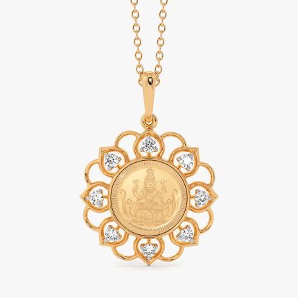 14KT Laxmi Devi Religious Pendant