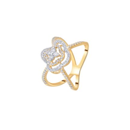 Circular Diamond Finger Ring