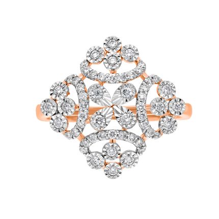 Exquisite 14KT Rose Gold Ring