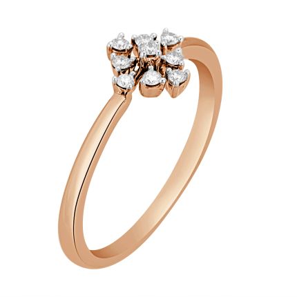 Diamond Collage Ring in Rose Gold