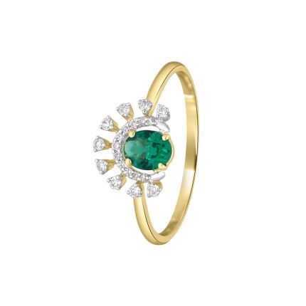 Brilliant Gemstone Studded Finger Ring
