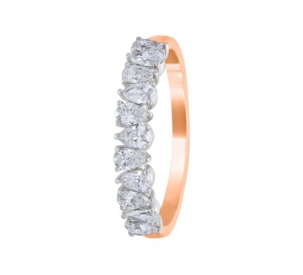 Gracious Diamond Ring in Rose Gold