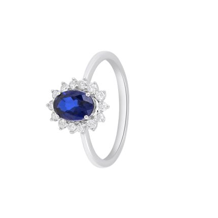 Eclectic Diamond Oval Finger Ring