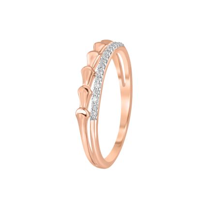 Delicate Geometric Ring in 14KT Rose Gold
