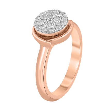 Subtle Round Diamond Finger Ring