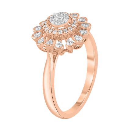 Glorious Floral Diamond Ring