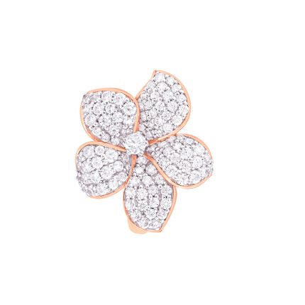 Timeless Floral Diamond Cocktail Ring