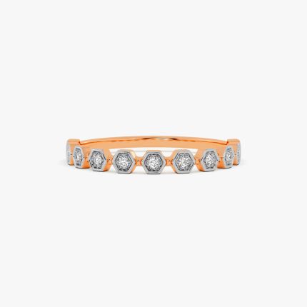 Antique Rose Sparkle Womens Diamond Ring