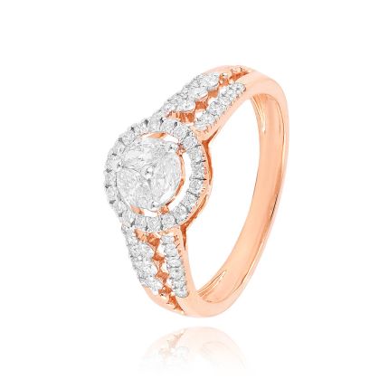 Twinkle Daily 18KT Rose Gold Diamond Ring