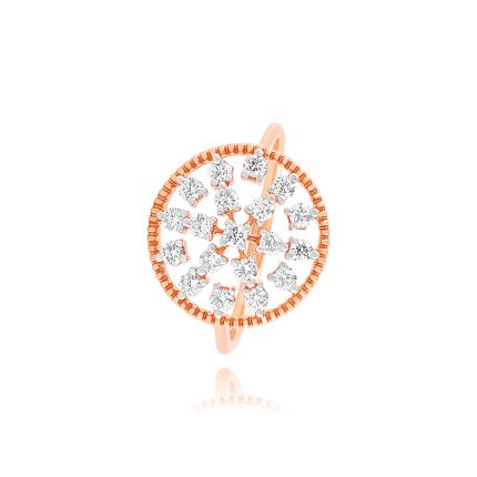 Floral Petal Rose Gold Ring