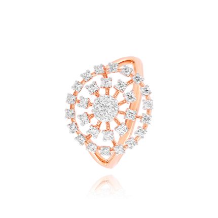 Blush Gemetric Rose Gold Ring