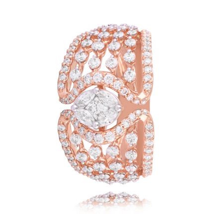 Radiant Oval Diamond Cocktail Ring