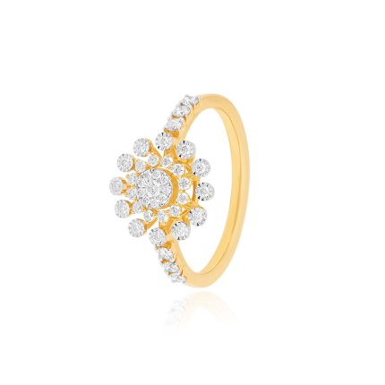 Radiant Aura Diamond Ring