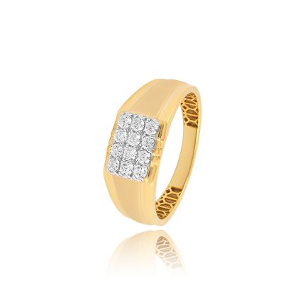 Enchanting Rose Gold Diamond Ring For Men
