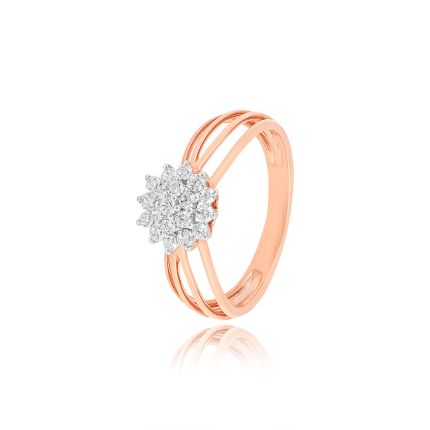Floral Cluster Diamond Ring
