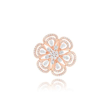 Grand Floral Bloom Diamond Ring