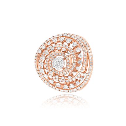 Celestial Spiral Diamond Ring