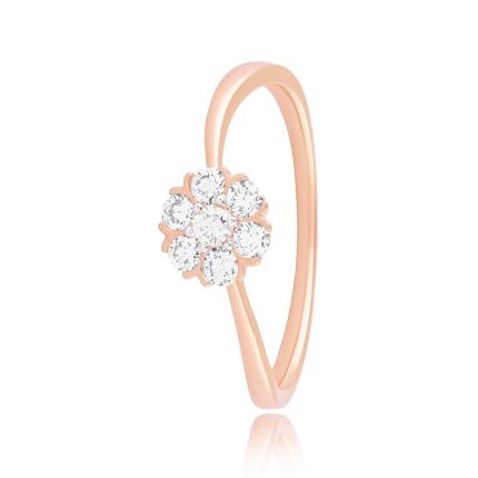 Delicate Flower Diamond Ring