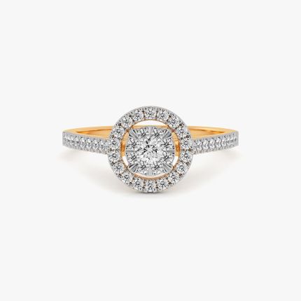 Striking 14Kt Yellow Gold Diamond Ring