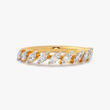 Eternity Geometric Yellow Band Ring