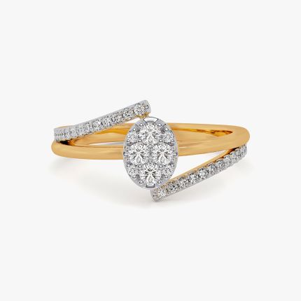 Grace Geometric Yellow Diamond Ring