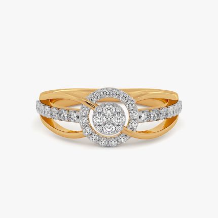 Brilliance Geometric Yellow Diamond Ring