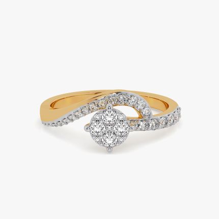 Splendour Swirl Yellow Diamond Ring