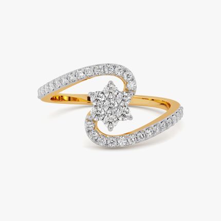 Allure Floral Yellow Diamond Ring