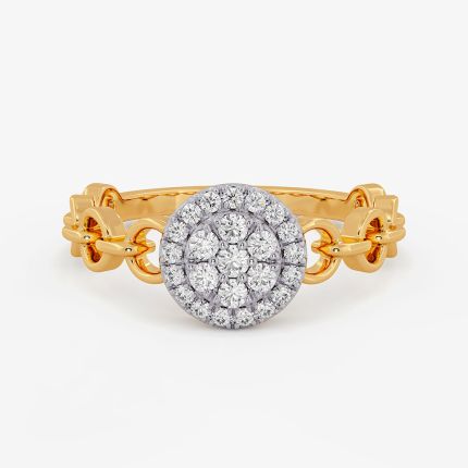 Allure Cuban Yellow Diamond Ring