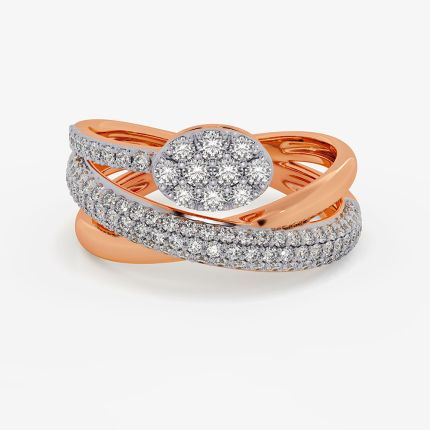 Harmony Geometric Rose Diamond Ring