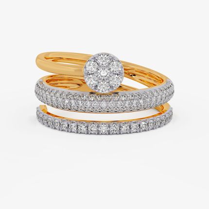 Majesty Geometric Yellow Diamond Ring
