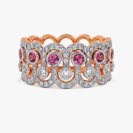 Serenity Geometric Rose Band Ring